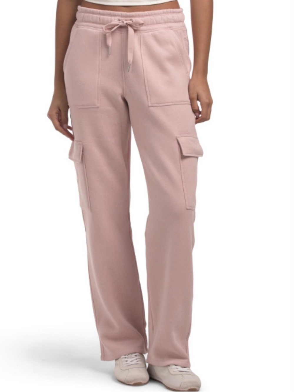 Women's Calvin Klein Cargo Sweatpants in Blush Pink Size XS